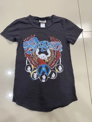 Camiseta Comida Chatarra Aerosmith Niños 6/7 Pequeña US 77 Tour Foto 1 de 4