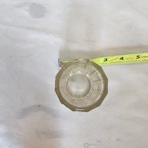 Antique Heavy Paneled Glass SMOKING Pipe Tobacco Humidor Jar NO LID - Picture 1 of 4