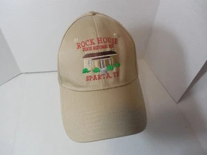 Rock House State Historic Sparta TN Tan Otto Strap Back Adult Size - Picture 1 of 9