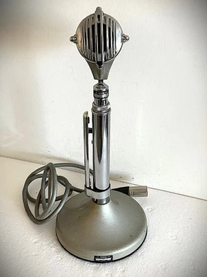 Vintage 1950's ASTATIC DN-50 Dynamic Microphone with desk stand-working-original - Image 1 of 4
