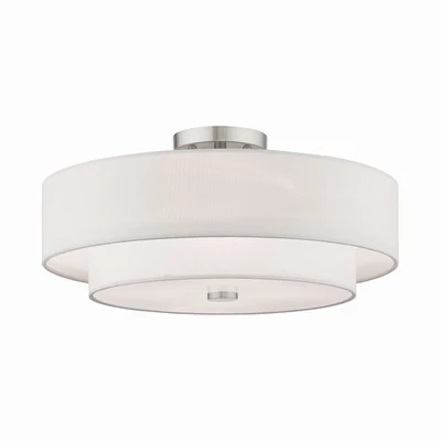Livex Lighting - Claremont - 4 Light Semi-Flush Mount in New Traditional Style - - Image 1 of 4