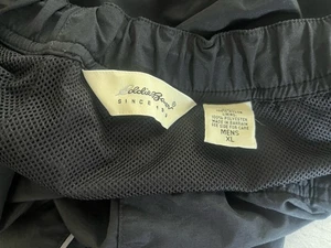 Herren Eddie Bauer schwarz sportlich Nylon Hose wasserabweisend elastischer Zug X-Large XL - Bild 1 von 4