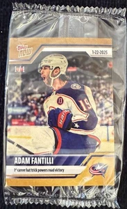 2024-25 NHL TOPPS NOW® Sticker #94 🏒 Adam Fantilli 🏒 Blue Jackets GOLD 1/1 - Bild 1 von 7