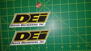 X2 Adesivo DEI Decalcomania ORIGINALE vecchio stock - Foto 1 di 1