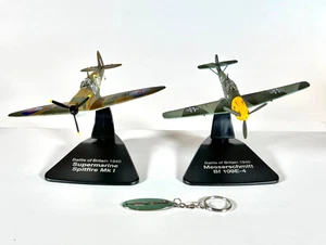 Spitfire Mk1 & Messerschmitt 109e Die Cast Metal Model Set 1:72 Scale - Picture 1 of 11