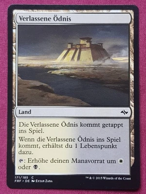 Magic The Gathering GERMAN FATE REFORGED SCOURED BARRENS land card MTG - Image 1 of 2