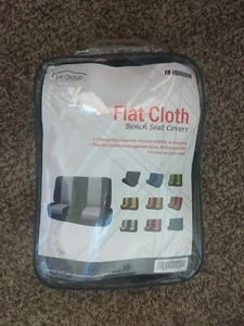 FH-FB050010 Black Gray Flat Cloth Bench Seat Cover - Picture 1 of 2