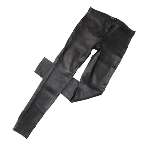 NWT Theory Pittella Legging in Black Extension Stretch Leather Skinny Pants 6 - Picture 1 of 7