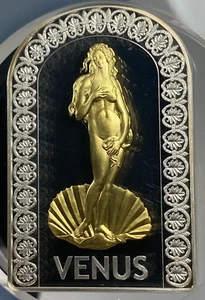 2012 GILT ANDORRA SILVER 10 DENARS VENUS GODDESS OF LOVE DAN HUGHES NGC PF 70 UC - Picture 1 of 12
