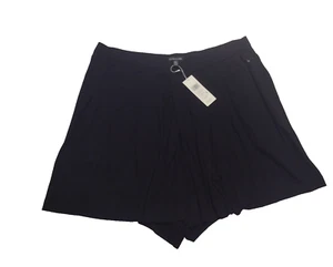 Eileen Fisher Black Jersey Walking Short sz XL pull on soft flowey shorts NEW - Picture 1 of 5