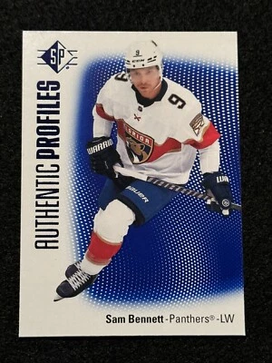 2021-22 UD SP Hockey Authentic Profiles Blue #AP-18 Sam Bennett NM+ Condition - Image 1 of 2