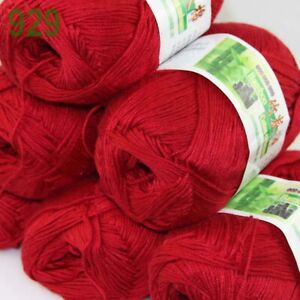 Sale 6SkeinsX50gr Bamboo Cotton Baby Blankets Hand Knitting Crochet Yarn 29