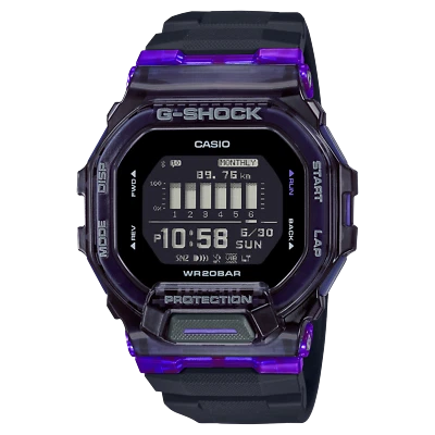Casio G-Shock Move Bluetooth Transparent Purple Unisex Watch GBD-200SM-1A6 - Image 1 of 3