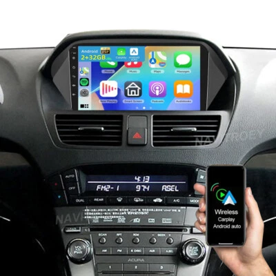 For 2007-2013 Acura MDX Apple Carplay Android 15 Car Stereo Radio GPS Navi 2+32G - Image 1 of 4