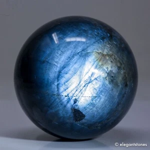 379g64mm Large Blue Labradorite Sphere Crystal Ball Natural Quartz Healing Stone - Picture 1 of 10