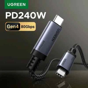 Ugreen USB4 Gen4 80Gbps Premium USB C Cable 240W Fast Charging 16K@60Hz Dual 8K - Picture 1 of 6