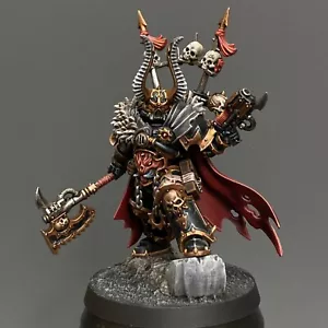 Chaos Space Marines Chaos Lord Warhammer 40k army Games Workshop pro Painted - Imagen 1 de 5