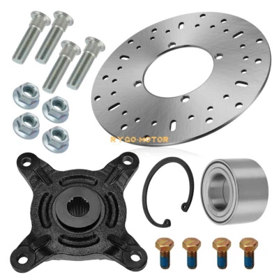 Buje de rueda delantera con kit de cojinete de rotor de disco para Polaris Ranger 500 570 EV 2017-2024 Foto 1 de 4