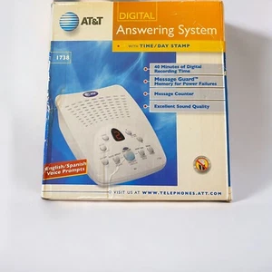 AT&T 1738 Telephone Digital Answering System Machine w/Manual - Zdjęcie 1 z 6