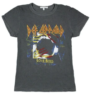 Def Leppard Love Bites Junior Womens T-Shirt NWT - Picture 1 of 3