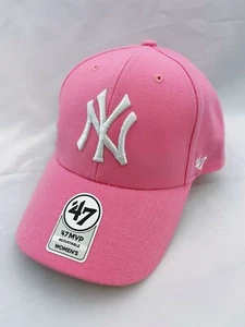 NWT 47 Marque MVP Snapback NY Yankees MVPSP17WBP-RS Rose - Picture 1 of 6