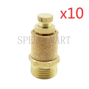 10 x silenciador neumático de bronce sinterizado control de velocidad de flujo de aire válvula 3/8 - Imagen 1 de 5