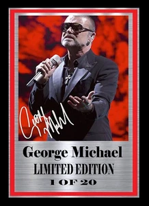GEORGE MICHAEL SIGNED LIMITED EDITION FRAMED - Bild 1 von 1