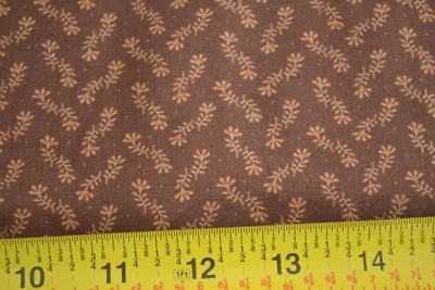 By 1/2 Yd, Tan on Brown Quilt Cotton, Moda/Kansas Troubles/Warm Memories, B330 - Image 1 of 4