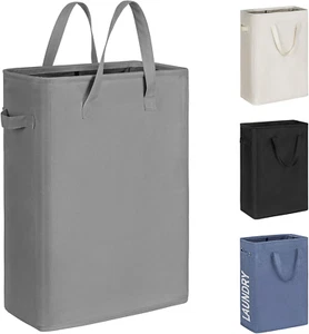 45L Slim Laundry Hamper Narrow Laundry Basket with Handle Foldable Dirty Clot... - Picture 1 of 1