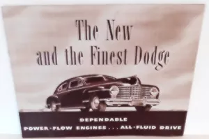 1941 Dodge Sales Brocher The New and Finest Dodge - All Body Styles- Pre WWII - Picture 1 of 8