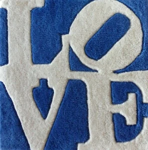 ROBERT INDIANA Schalke "04" LOVE Multiple wool Numbered Edition signed COA - Picture 1 of 5