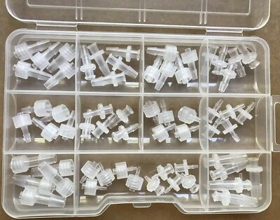 Kit de conectores Luer Lock macho/fêmea, seis tamanhos diferentes, 60 peças - Imagem 1 de 2