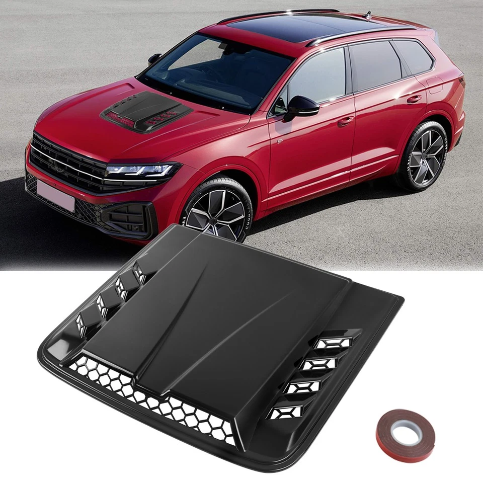 For VW Touareg 2004-2018 Air Flow Intake Bonnet Scoop Hood Cover Vent Guard Kit - Image 1 of 4