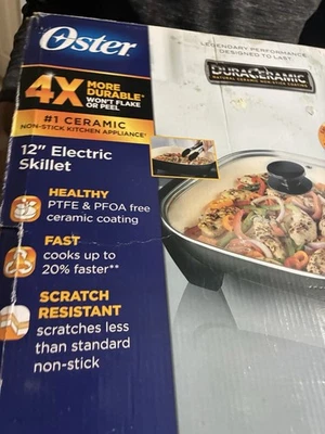 Sartén eléctrica Oster ECO DuraCeramic - 12". Nuevo Foto 1 de 4