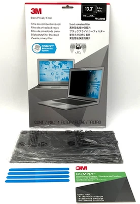 3M Blackout Anti-Glare Privacy Filter for 13.3" 16:9 Widescreen Laptops PF133W9B - Image 1 of 4
