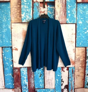 Venezia Jeans Clothing Co. Damenpullover vorne offen Strickjacke GR 26/28 türkis - Bild 1 von 11