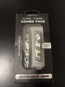 Vivitar Clipper + Pinzette Kombipack Geld Logo Farbe "Definitiv Herren" Neu - Bild 1 von 3