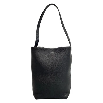 Auténtico bolso de mano THE ROW mediano N/S Park W1313 L129 cuero de becerro grano negro - Foto 1 de 4