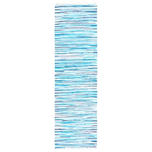 SAFAVIEH Rag Rug RAR129C Handwoven Turquoise / Multi Rug - Picture 1 of 32