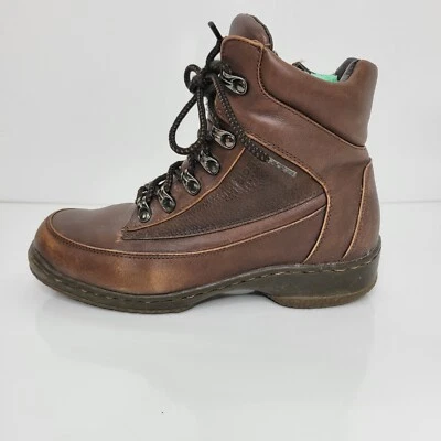 Blondo 靴子女式 7 码棕色皮革系带羊毛衬里战斗加拿大鞋 — 第 1/4 张图片