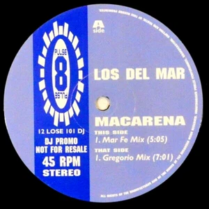 LOS DEL MAR - MACARENA - 90S CHART DANCE POP PARTY CLASSIC - 12” VINYL RECORD DJ - Imagen 1 de 3