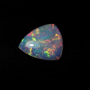 9.3 Ct 20.6x18 MM Real AAA Multi Flash Fire Shield Shape Ethiopian Opal Cabochon - Picture 1 of 9