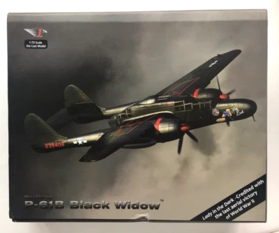 Air Force 1 AF1-00113A Northrop P-61B Black Widow Lady in the Dark 1:72 Diecast - Image 1 of 4