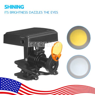 Filtro óptico clip lámpara faro dental inalámbrico 5W LED para lupas binoculares Foto 1 de 4