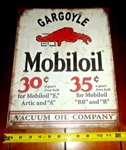 GARGOYLE MOBIL OIL - BRAND NEW METAL GAS STATION SIGN - MADE IN USA - Picture 1 of 4