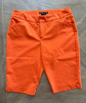 Bermudas de golf Peace of Cloth naranja tiro medio elásticas talla 8 para mujer Foto 1 de 4