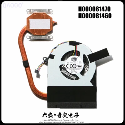 Toshiba C75D C75D-C L75-C7140 CPU Cooling Fan Heatsink H000081470 / H000081460 - Image 1 of 3