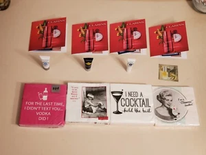 Cosmetics LOT of Twelve- Travel Size + COCKTAIL NAPKINS LOT OF Four. NEW Sealed - Picture 1 of 10