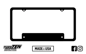 Black Plastic Blank License Plate Frame For Car Truck SUV MIS - Picture 1 of 1