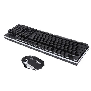Keyboard Mouse 104 Key Wireless Charging 2.4G RGB Luminescence Computer Supp AGS - Picture 1 of 12